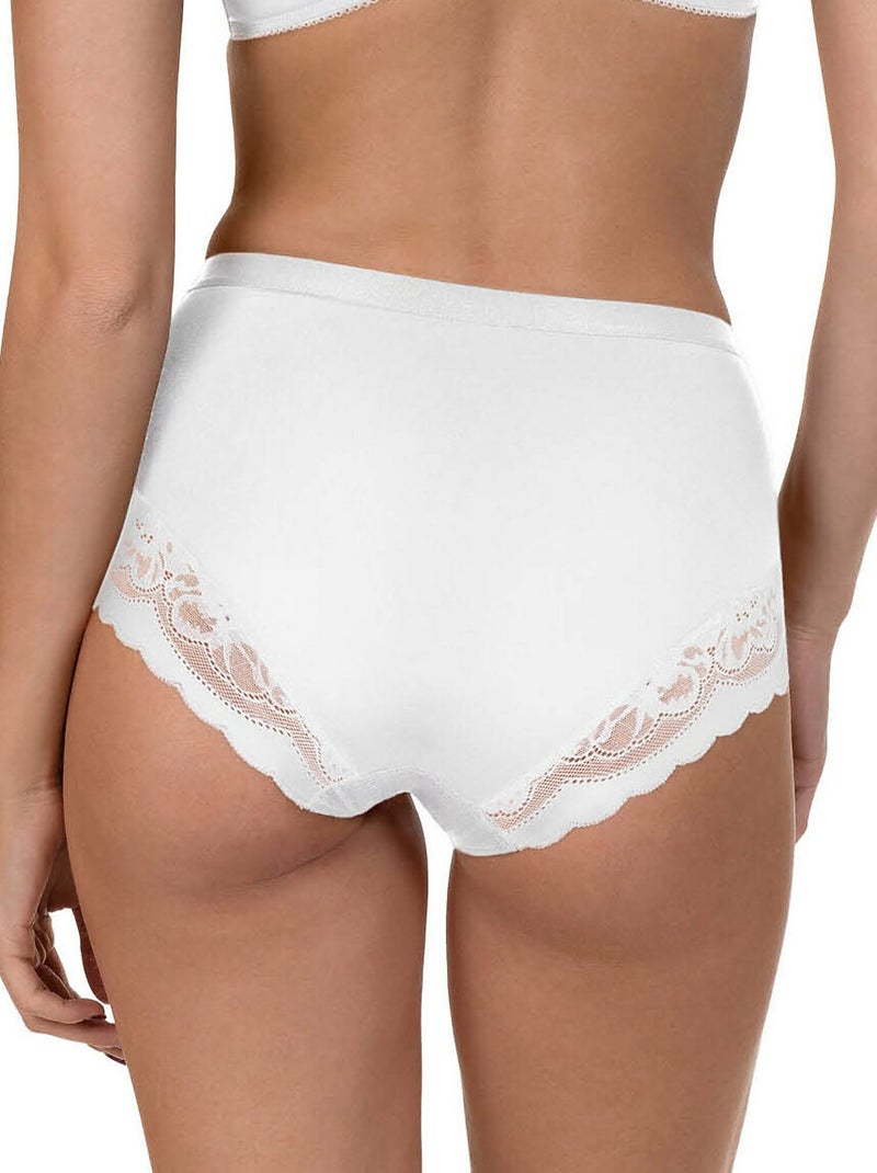 Culotte taille haute evelyn Blanc - Kiabi