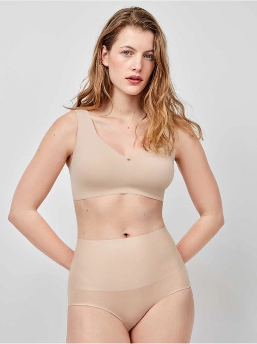 Culotte taille haute gainante sans coutures à effet réducteur - Kiabi