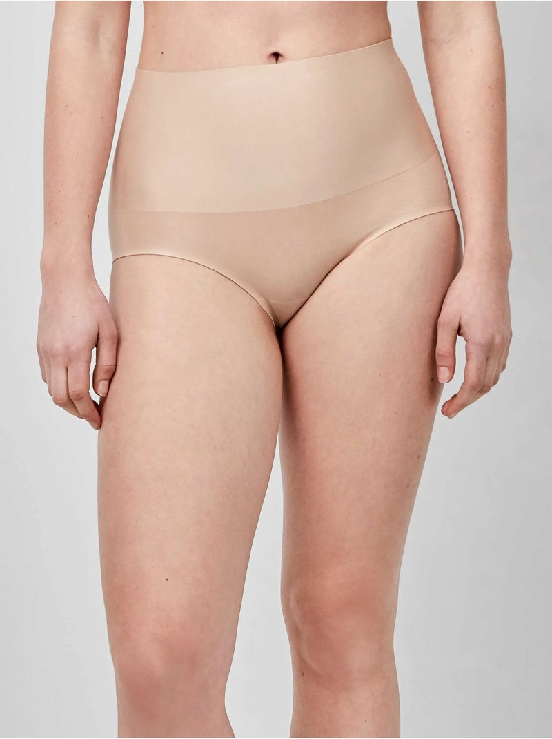 Culotte taille haute gainante sans coutures à effet réducteur Rose - Kiabi