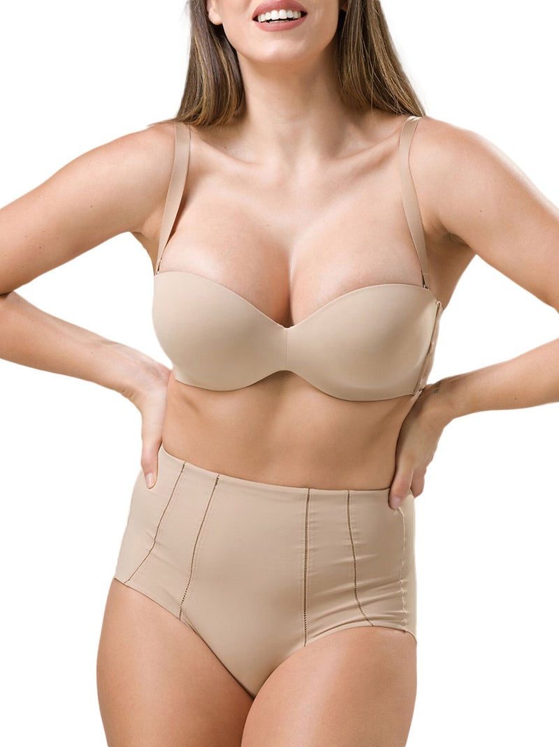 Culotte taille haute gainante secret sense Beige - Kiabi