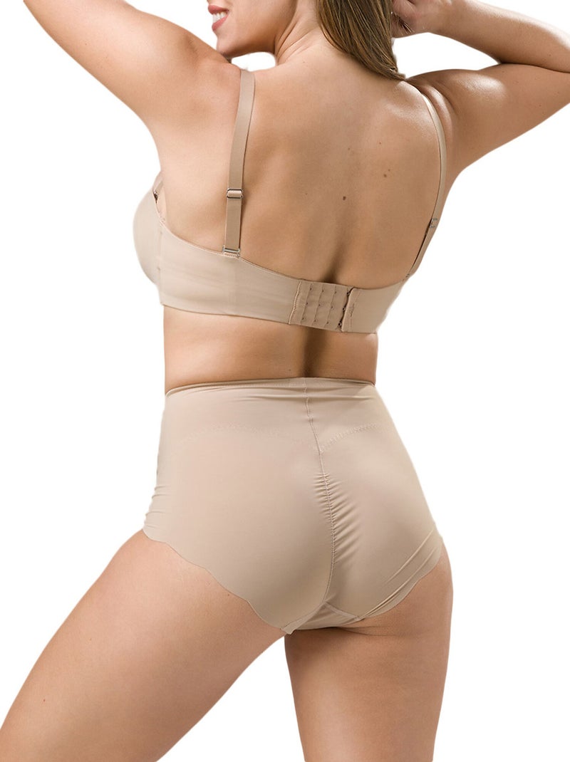 Culotte taille haute gainante secret sense Beige - Kiabi