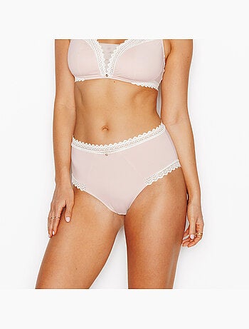 Culotte taille haute microfibre douce - rougegorge lingerie