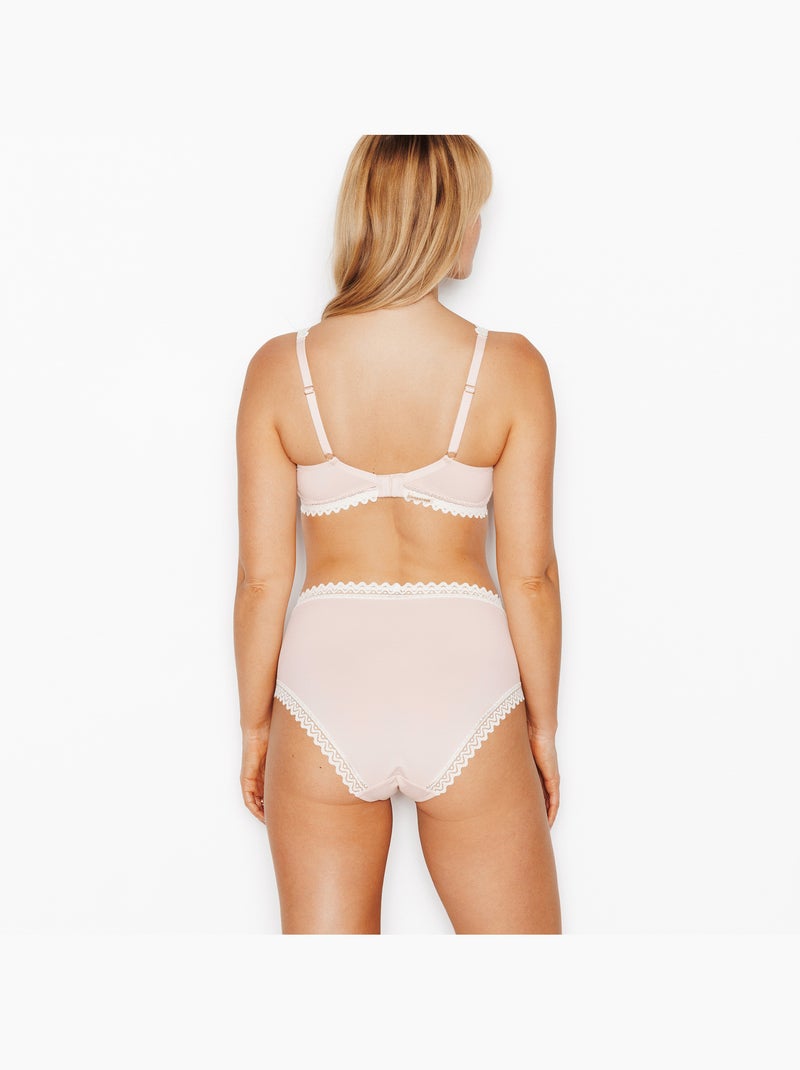 Culotte taille haute microfibre douce - rougegorge lingerie Beige - Kiabi