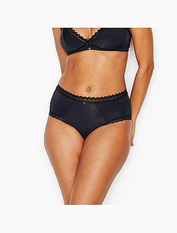 Culotte taille haute microfibre douce - rougegorge lingerie