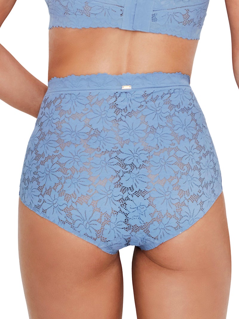 Culotte taille haute one and lace Bleu - Kiabi