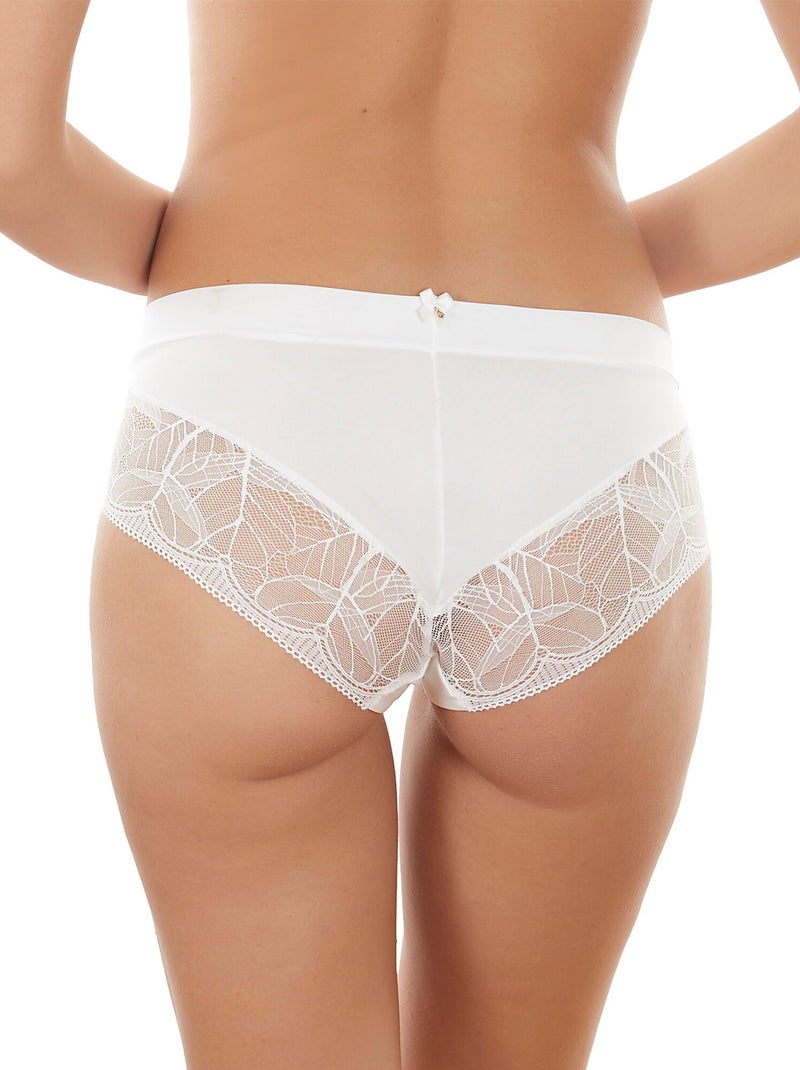 Culotte taille haute oriana mariage Ecru - Kiabi