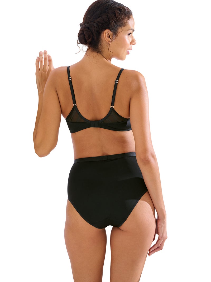 Culotte taille haute princess Noir - Kiabi