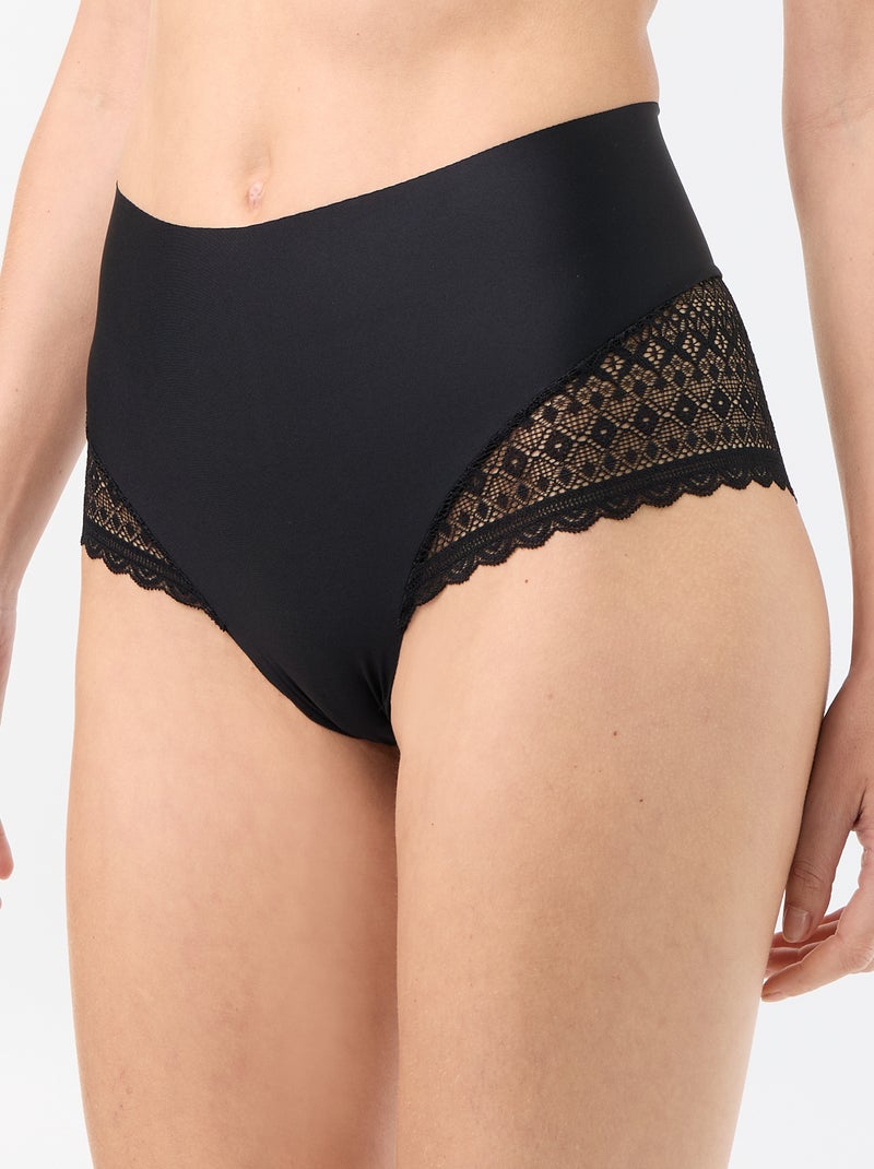 Culotte taille haute shapewear Noir - Kiabi