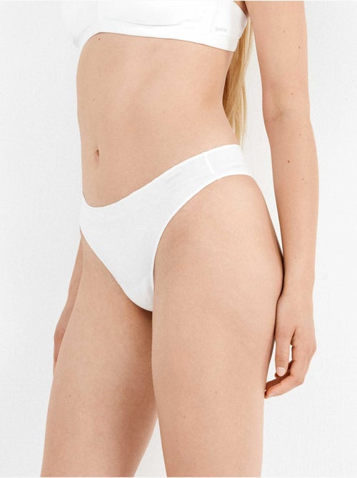 Culottes brésiliennes en coton bio - Kiabi