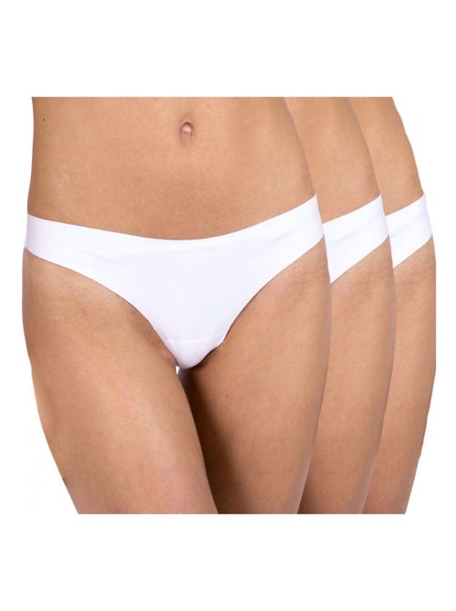Culottes brésiliennes microfibre lot de 3 femme - Kiabi Culottes brésiliennes microfibre lot de 3 femme - Kiabi
