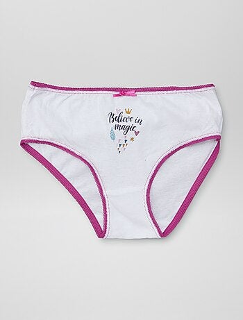 Culottes en coton imprimées - lot de 5