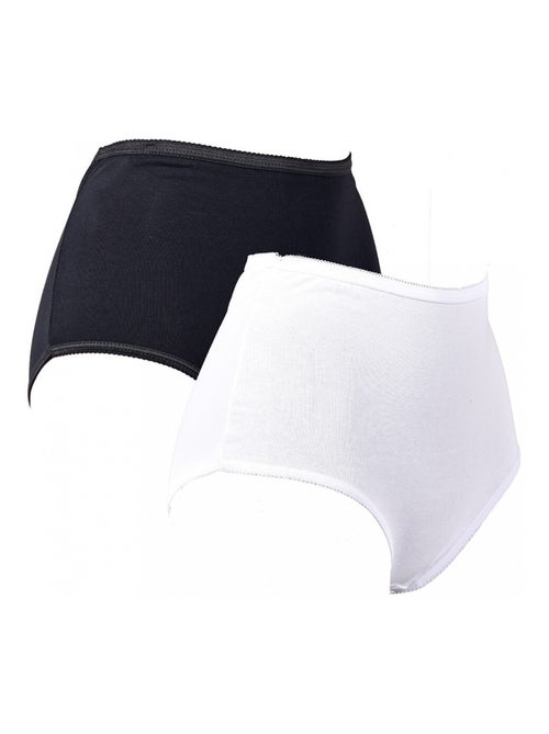 Culottes Femme Confort Maitien en Coton Qualité supérieure - Pack de 2 - Kiabi Culottes Femme Confort Maitien en Coton Qualité supérieure - Pack de 2 - Kiabi