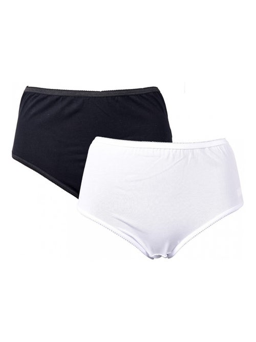 Culottes Femme Confort Maitien en Coton Qualité supérieure - Pack de 2 - Kiabi Culottes Femme Confort Maitien en Coton Qualité supérieure - Pack de 2 - Kiabi