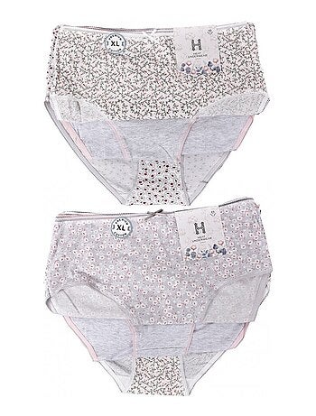 Culottes Femme Ultra confort Bordure Dentelle - Pack de 6