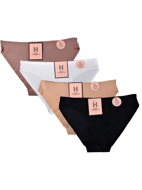 Culottes femme ultra confort découpe laser - pack de de - Kiabi