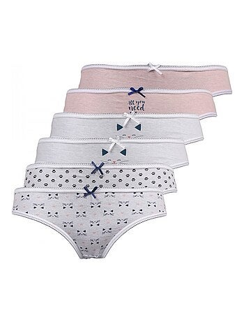 Culottes fille lot de 6