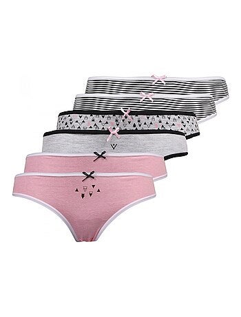 Culottes fille lot de 6