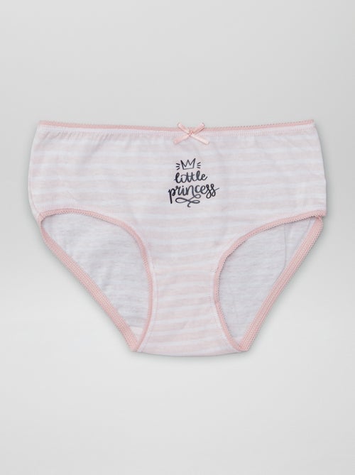 Culottes imprimées en coton - lot de 3 - Kiabi