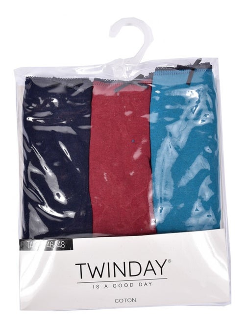 Culottes pour femme MAXI TWINDAY fantaisies - Pack de 6 - Kiabi Culottes pour femme MAXI TWINDAY fantaisies - Pack de 6 - Kiabi