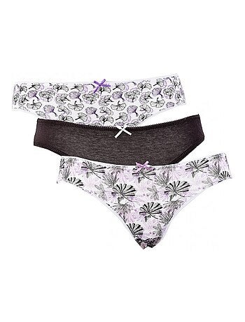 Culottes pour femme TWINDAY - Pack de 3