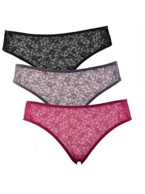Culottes pour femme TWINDAY  - Pack de 3 - Kiabi