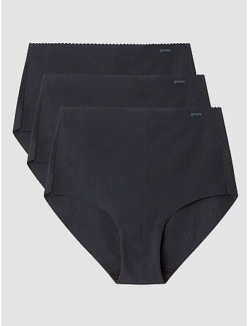 Culottes taille haute invisibles en microfibre