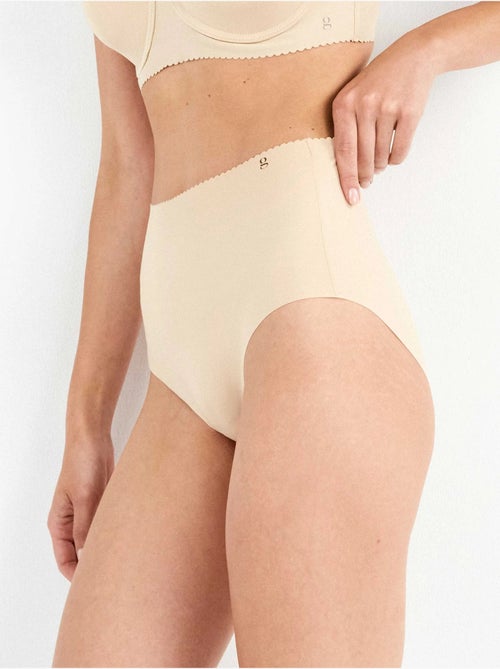 Culottes taille haute invisibles en microfibre - Kiabi