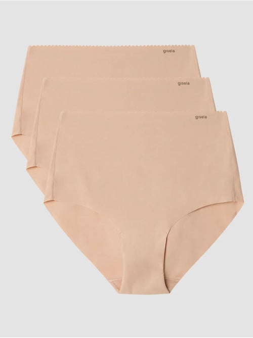 Culottes taille haute invisibles en microfibre - Kiabi