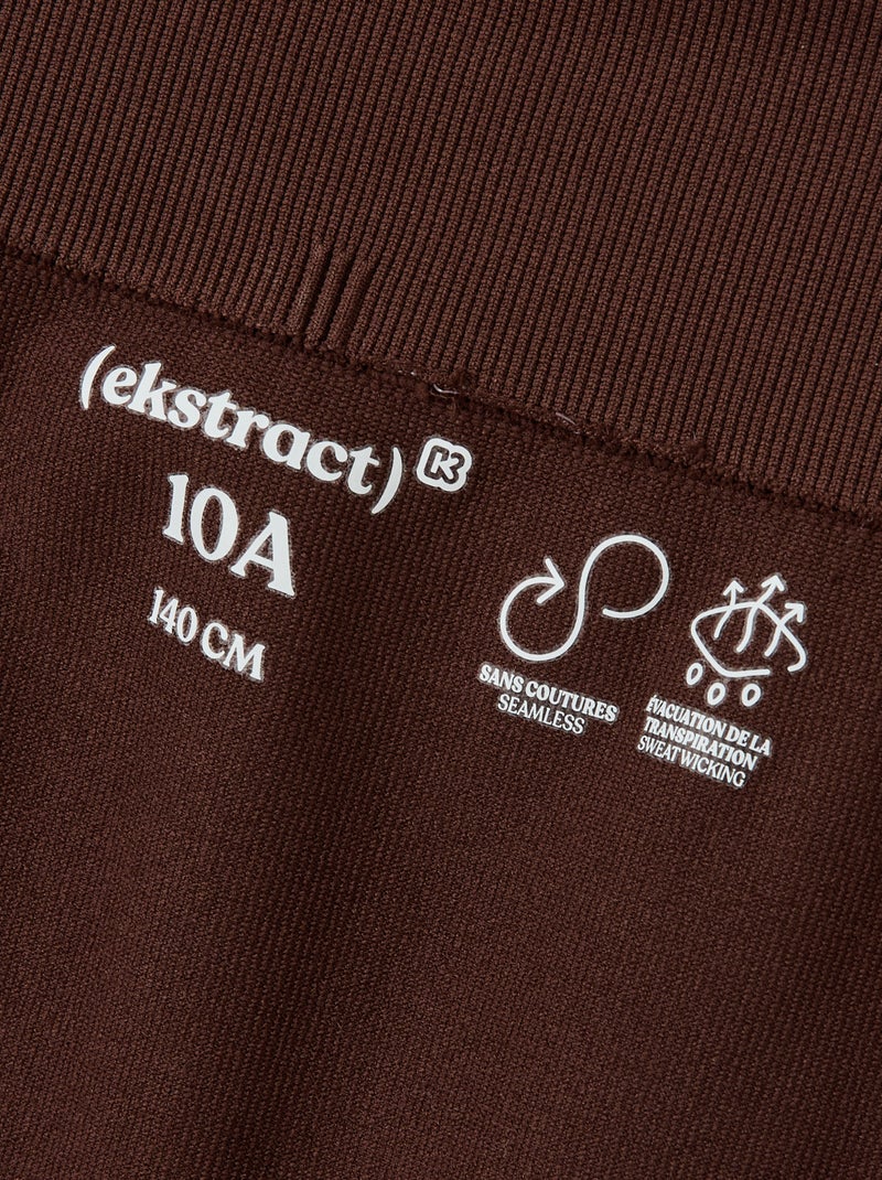 Cycliste de sport sans coutures - (ekstract) Marron - Kiabi