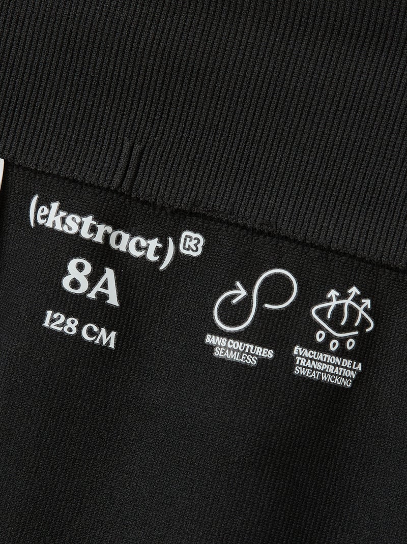 Cycliste de sport sans coutures - (ekstract) Noir - Kiabi