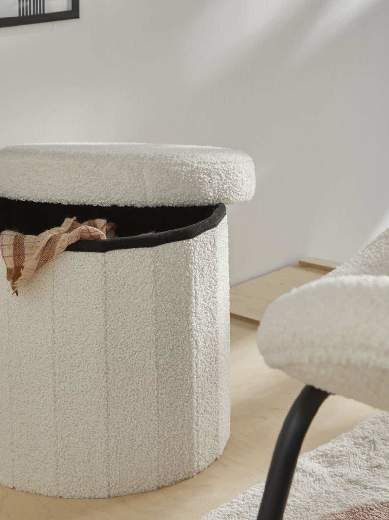 Cylindre de rangement blanc - Kiabi