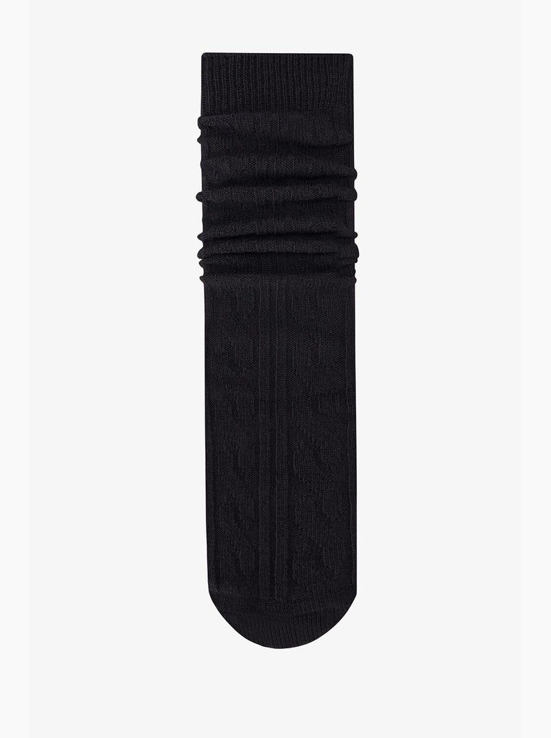 Daily jacquard kniekousen penti Zwart - Kiabi