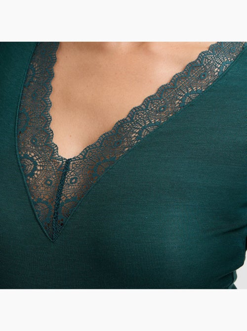 Damart body lange mouwen eendengroen - Kiabi Damart body lange mouwen eendengroen - Kiabi