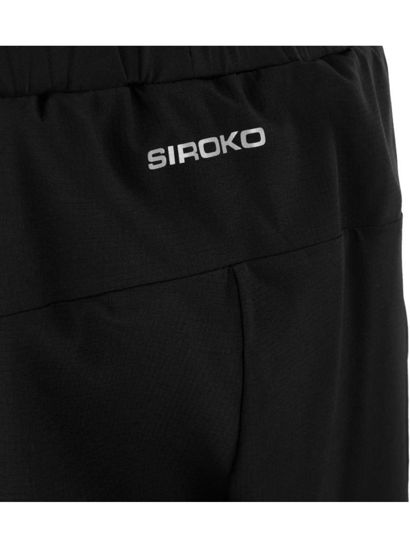 Dames 2-in-1 trailrunshort Zwart - Kiabi