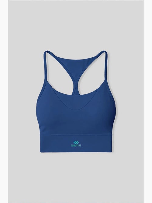 Dames aansluitend crop active top tommy - Kiabi