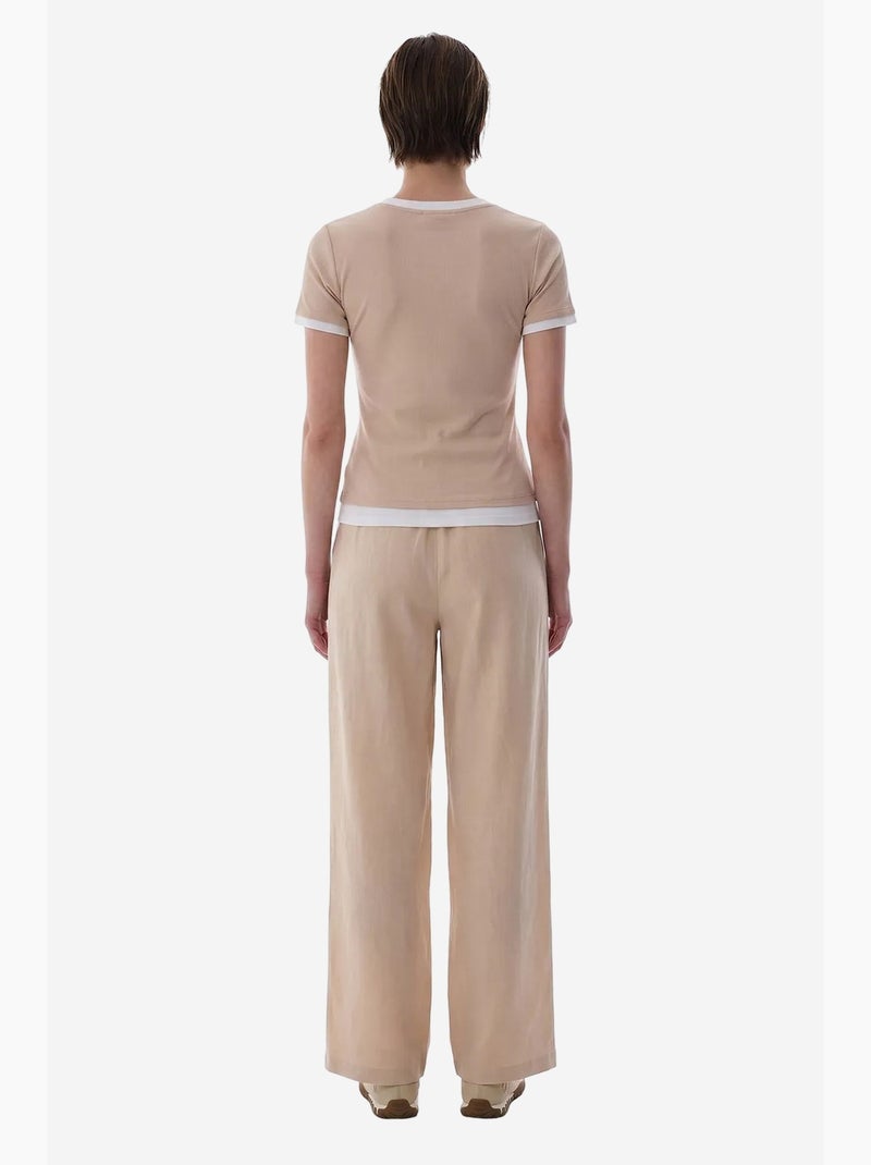 Dames basic layer t-shirt penti Klei-beige - Kiabi