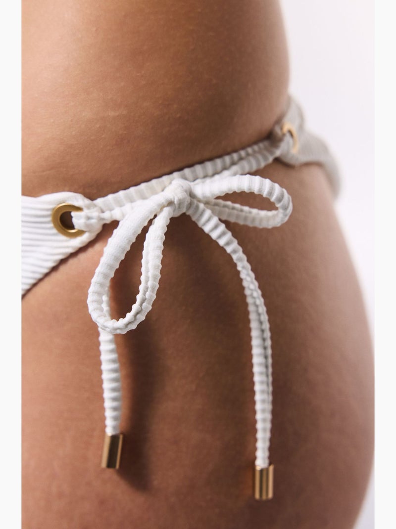 Dames bikinibroekje maggie penti Wit - Kiabi