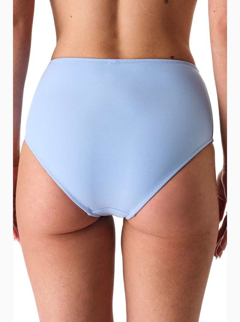 Dames bikinibroekje met hoge taille penti Hemelsblauw - Kiabi