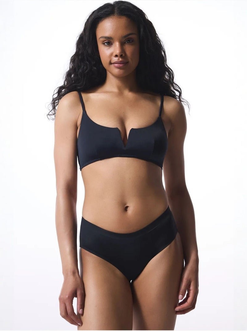 Dames bikinitop penti Zwart - Kiabi