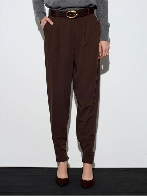 Dames broek met hoge taille en wijde pijp dilvin - Kiabi Dames broek met hoge taille en wijde pijp dilvin - Kiabi