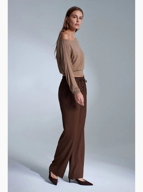 Dames broek met rechte pijp van crêpe dilvin - Kiabi Dames broek met rechte pijp van crêpe dilvin - Kiabi