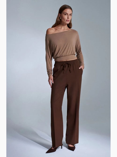 Dames broek met rechte pijp van crêpe dilvin - Kiabi Dames broek met rechte pijp van crêpe dilvin - Kiabi