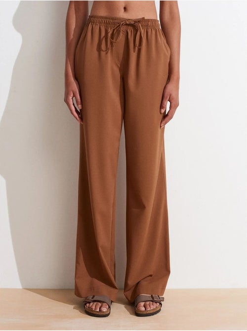 Dames broek met wijde pijp van jersey dilvin - Kiabi Dames broek met wijde pijp van jersey dilvin - Kiabi