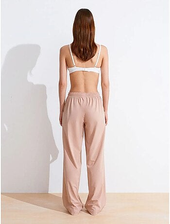Dames broek met wijde pijp van jersey dilvin