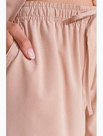 Dames broek met wijde pijp van jersey dilvin