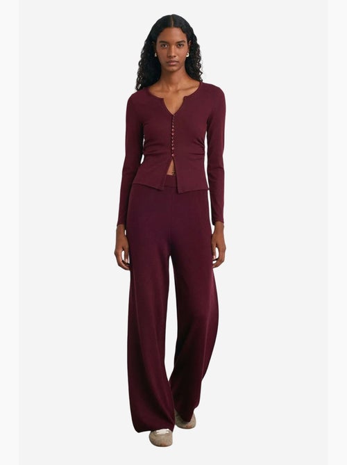 Dames broek van lurexbreisel met wijde pijp dilvin - Kiabi Dames broek van lurexbreisel met wijde pijp dilvin - Kiabi