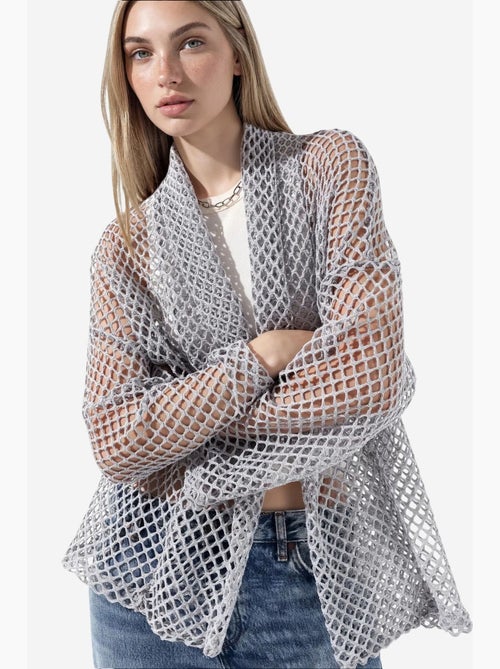 Dames cardigan van katoenmix busem - Kiabi Dames cardigan van katoenmix busem - Kiabi