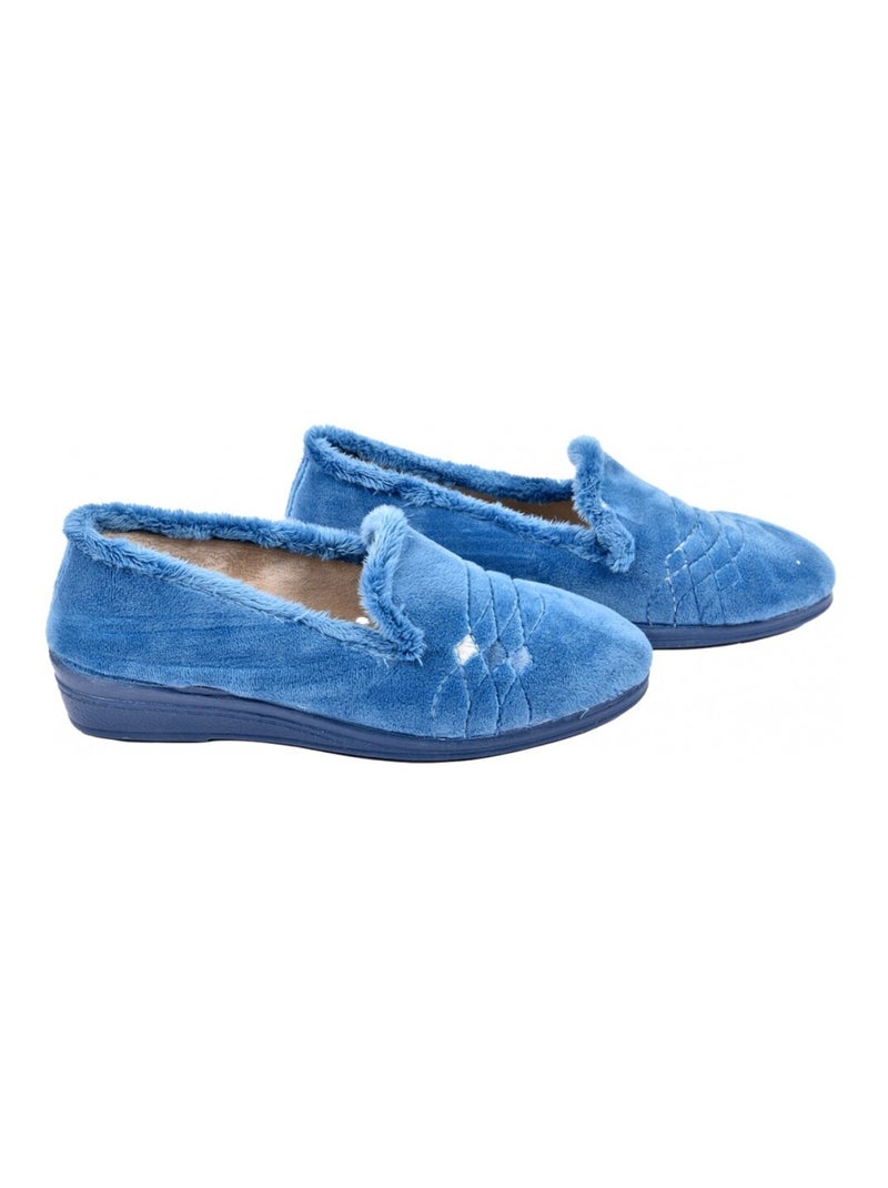 Dames Charentaise PREMIUM FANTAISIE Blauw - Kiabi