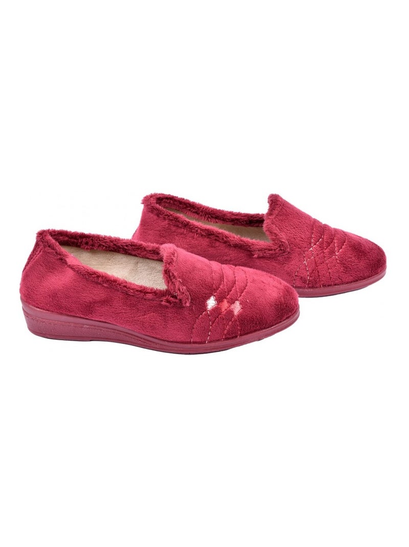 Dames Charentaise PREMIUM FANTAISIE Bordeaux - Kiabi