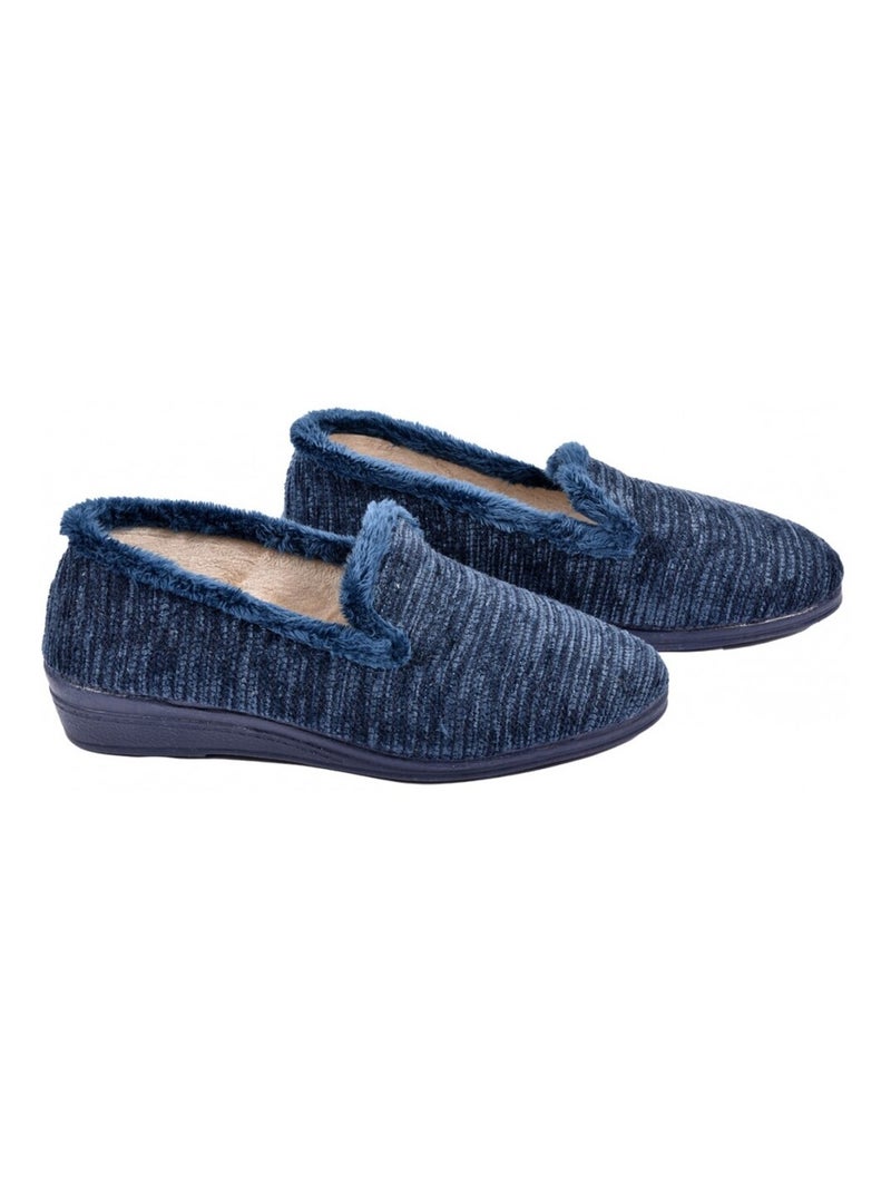 Dames Charentaise PREMIUM FANTAISIE Marineblauw - Kiabi